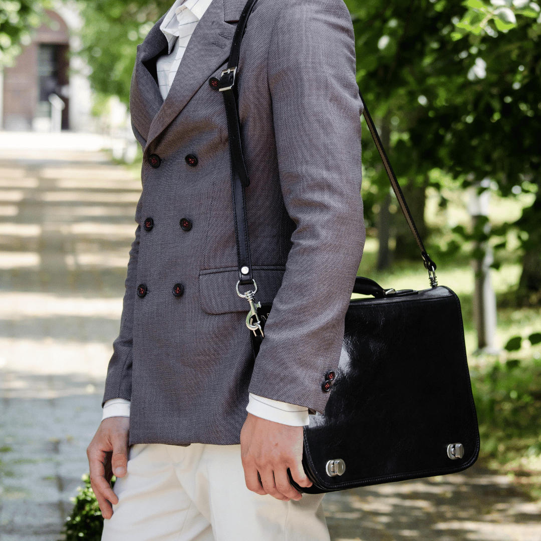 Illusions — Leather Briefcase
