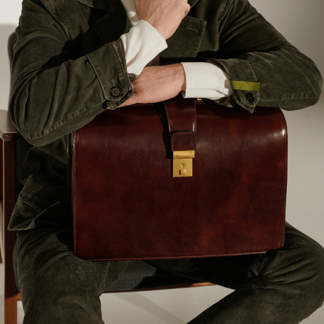The Firm — Large Leather Briefcase