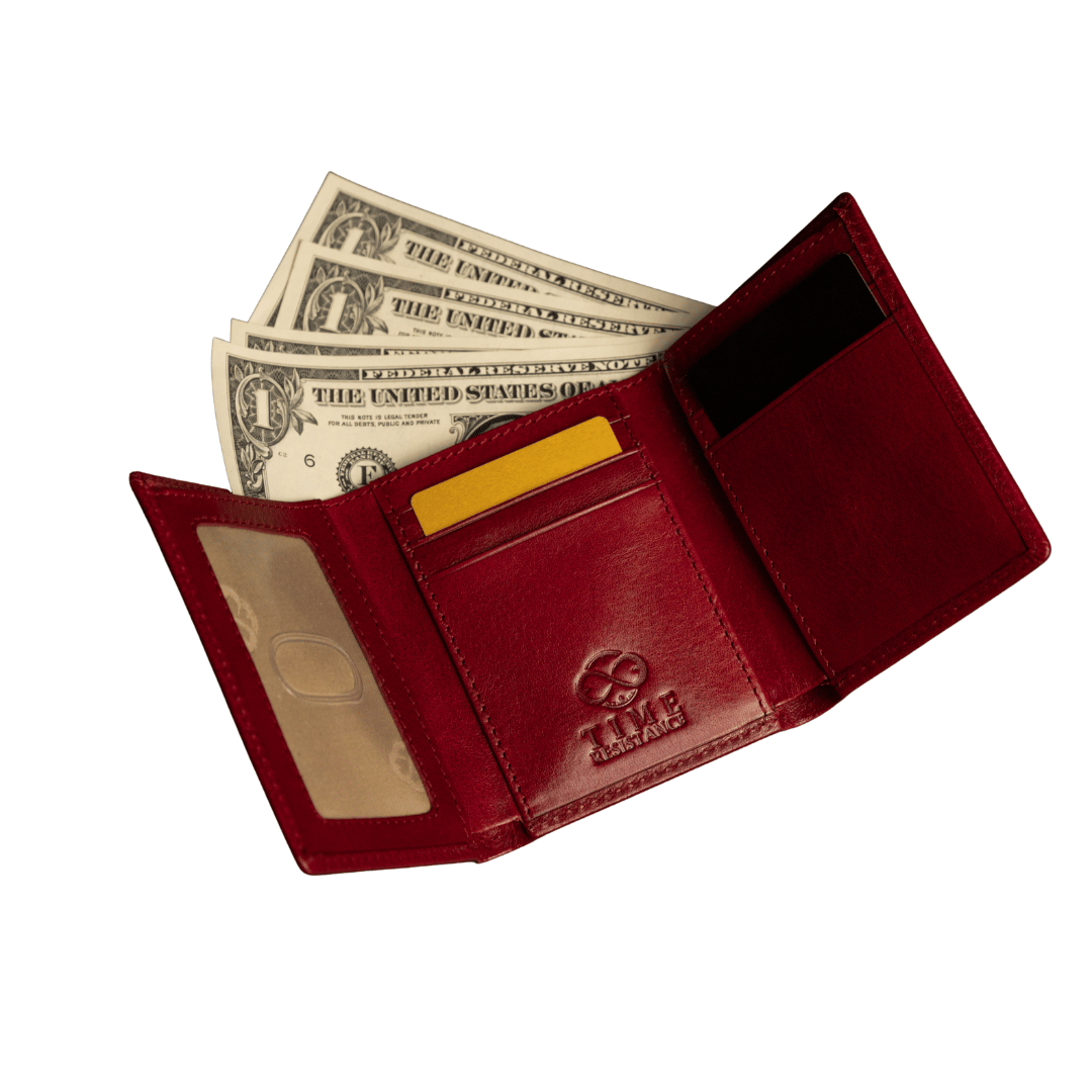 Red Harvest - Leather Trifold Wallet