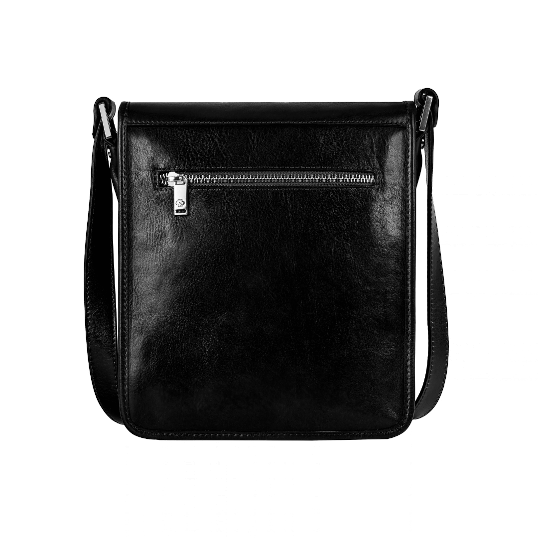 Small Leather Messenger Bag - On The Road