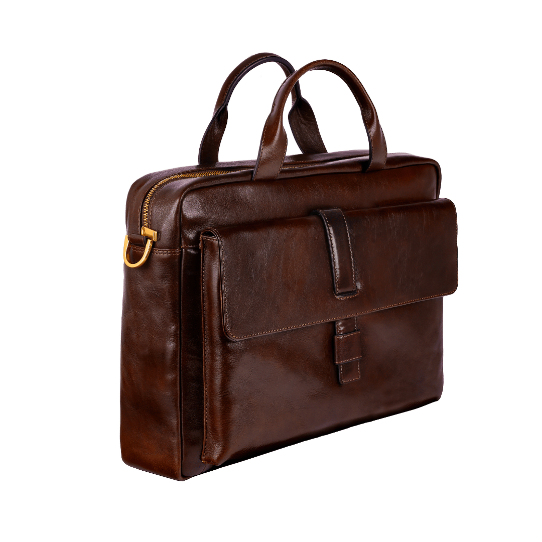 The Chateau — Leather Laptop Briefcase