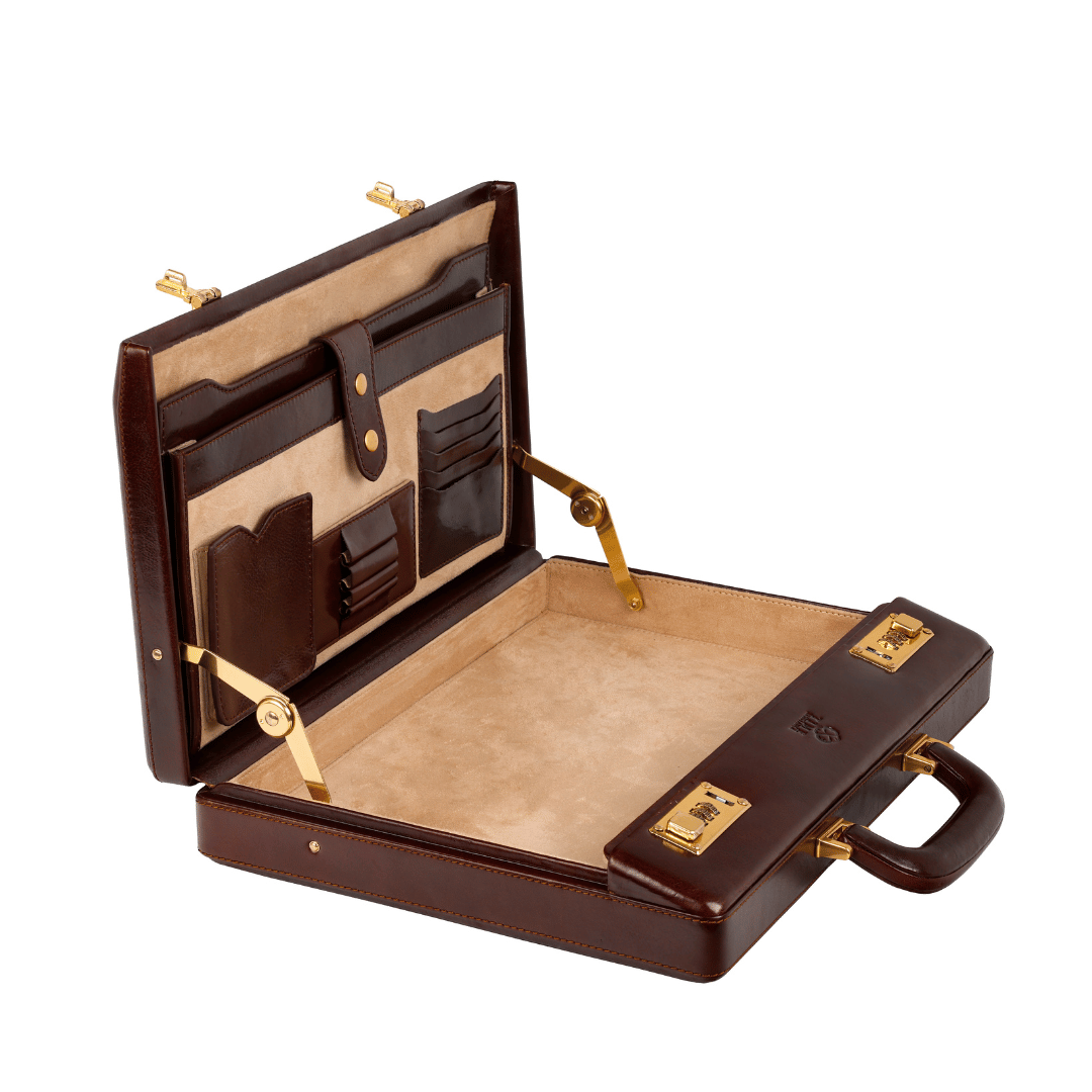 Vendetta — Leather Attaché Case Briefcase