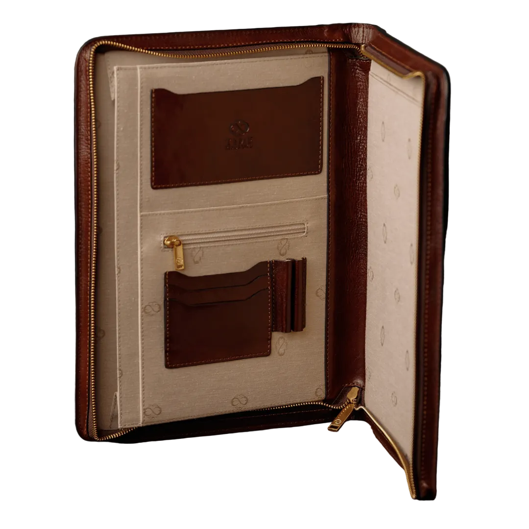 Leather A4 Documents Folder Organizer - Candide