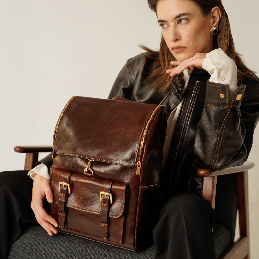 Large Leather Backpack for Women - The Odyssey