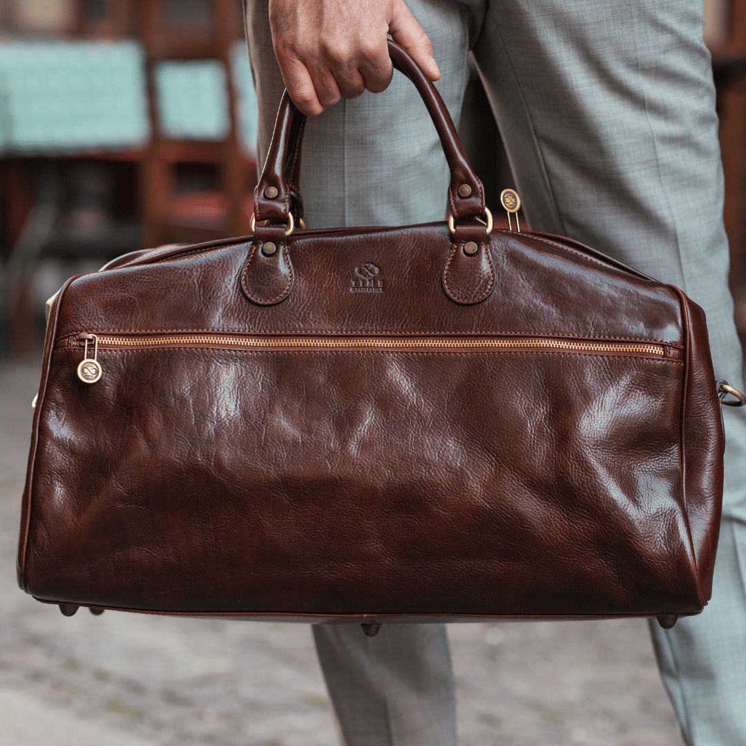 Leather Duffel Bag for Women - To the Lighthouse