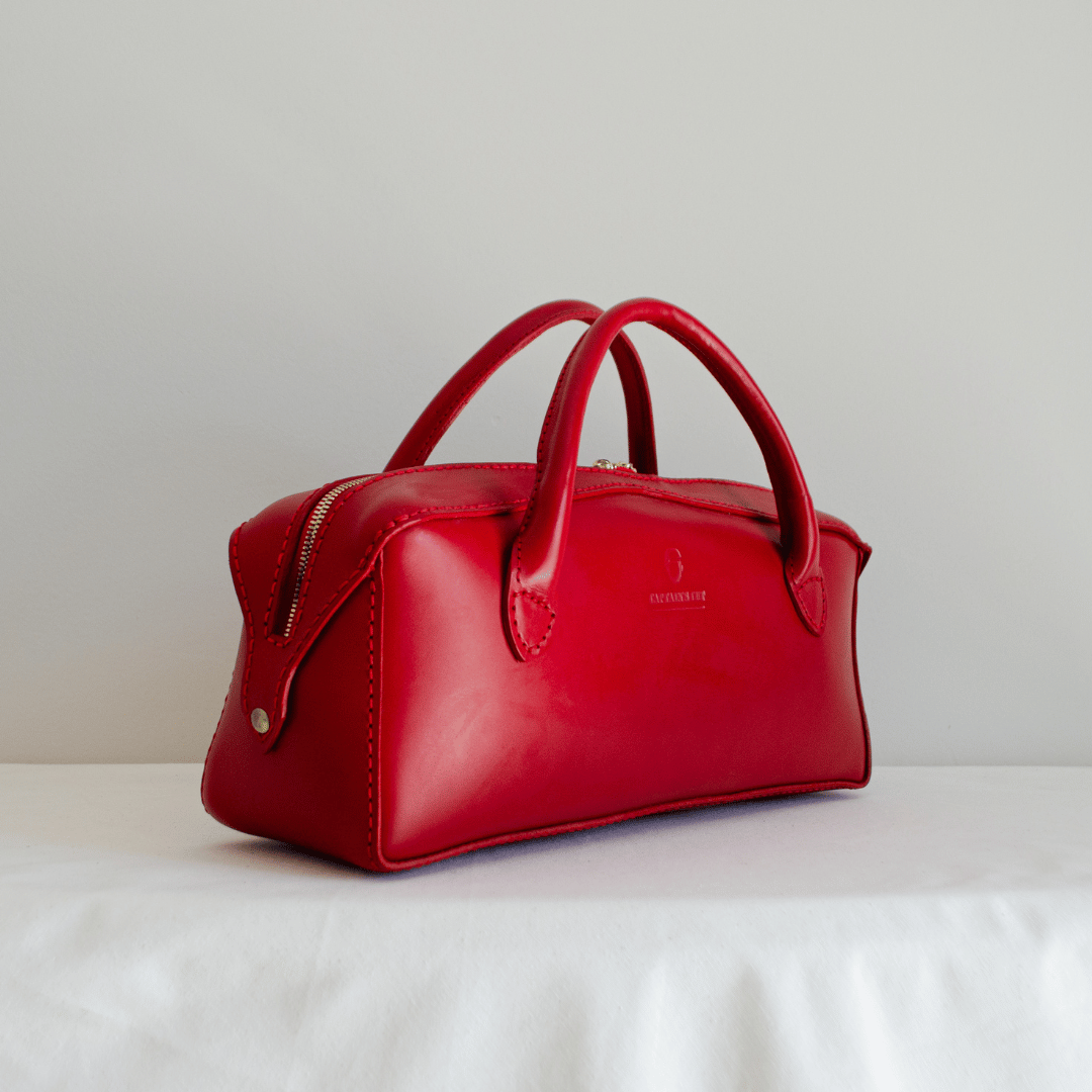Leather Barrel Bag for Women – The Scarlet Hour