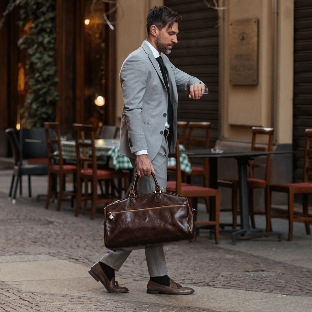 Leather Duffel Bag for Women - To the Lighthouse