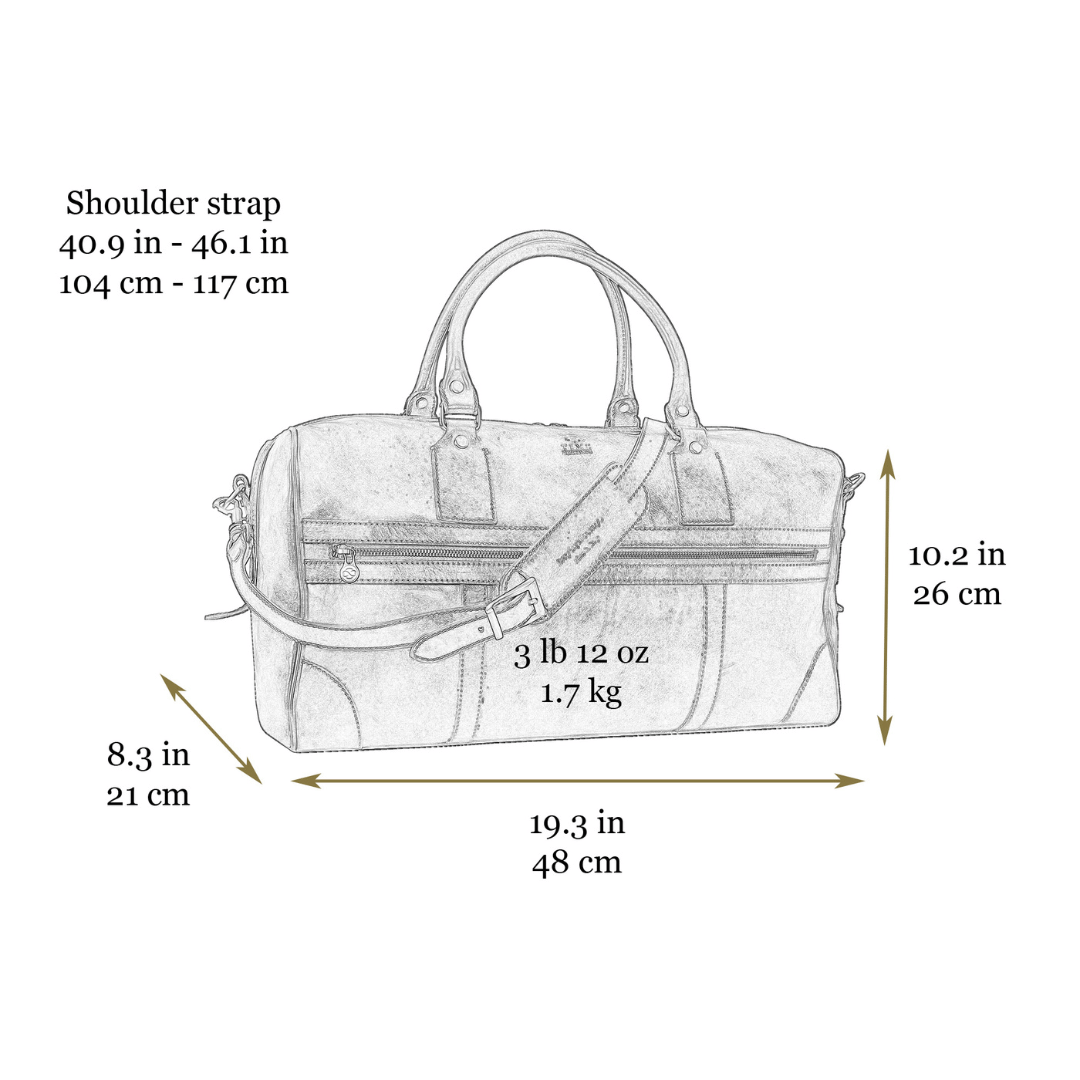 Leather Duffel Bag for Women - To the Lighthouse