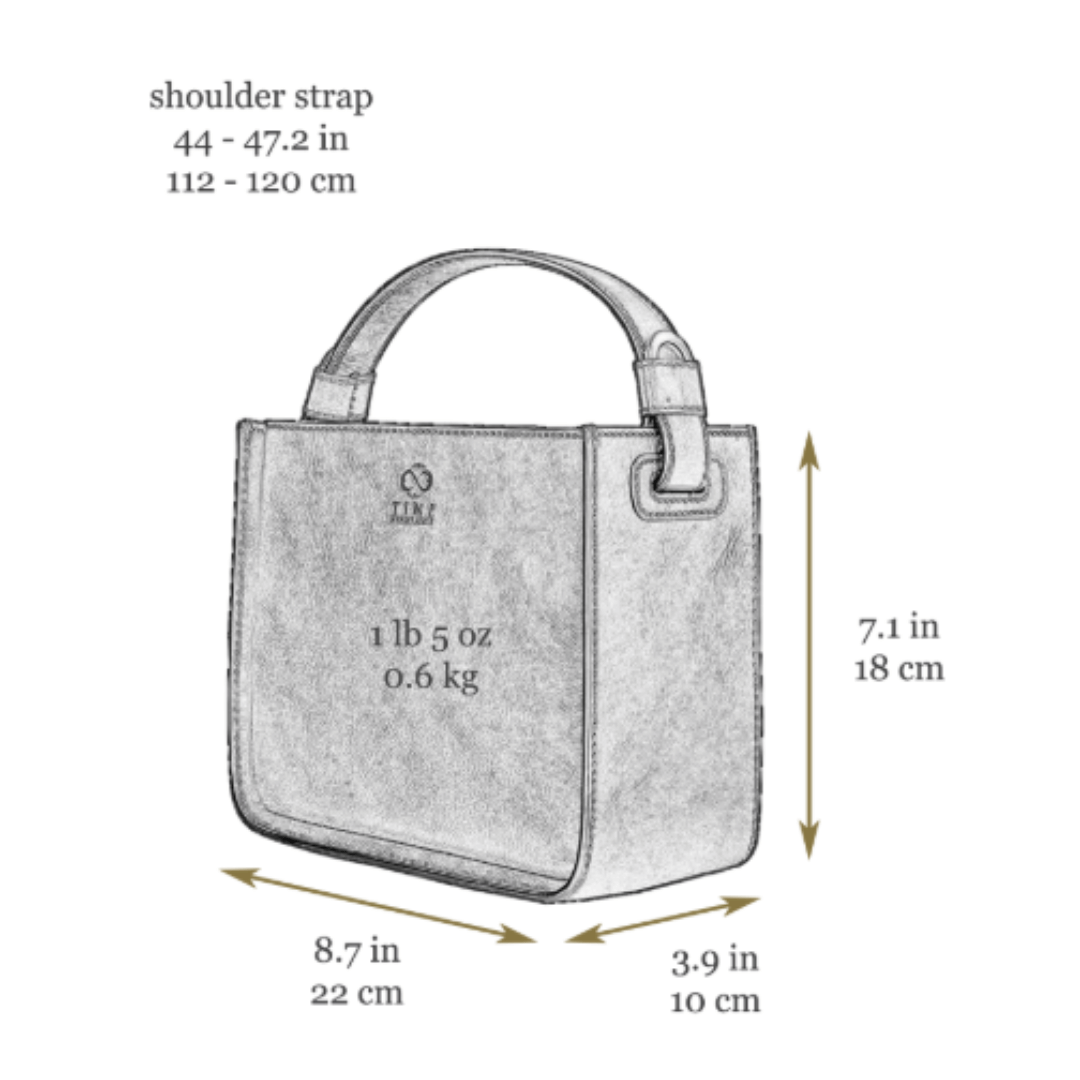 Leather Small Tote Bag for Women - Alms for Oblivion
