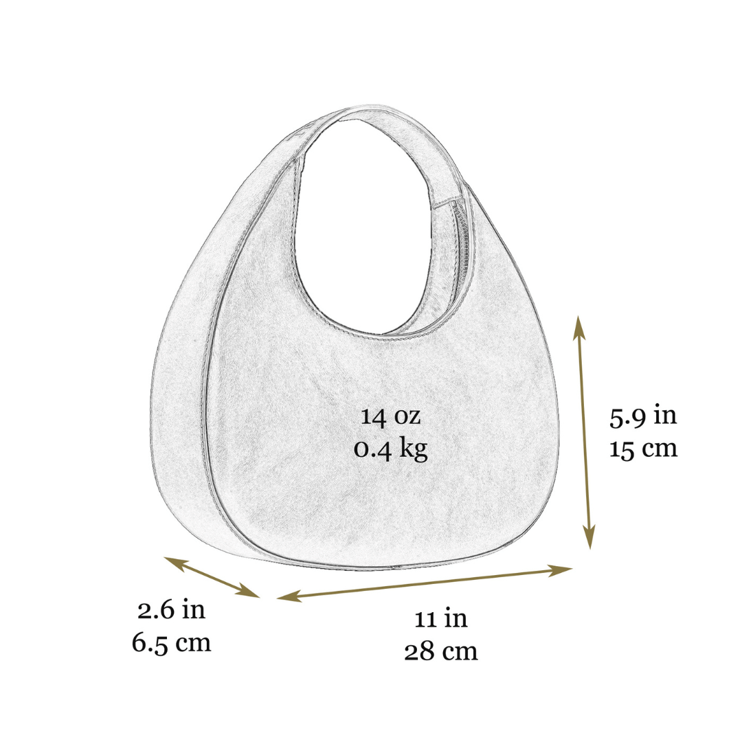 Leather Half-Moon Handbag for Women – The Moonstone