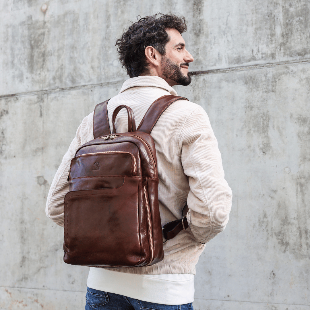 L.A. Confidential — Leather Travel Backpack