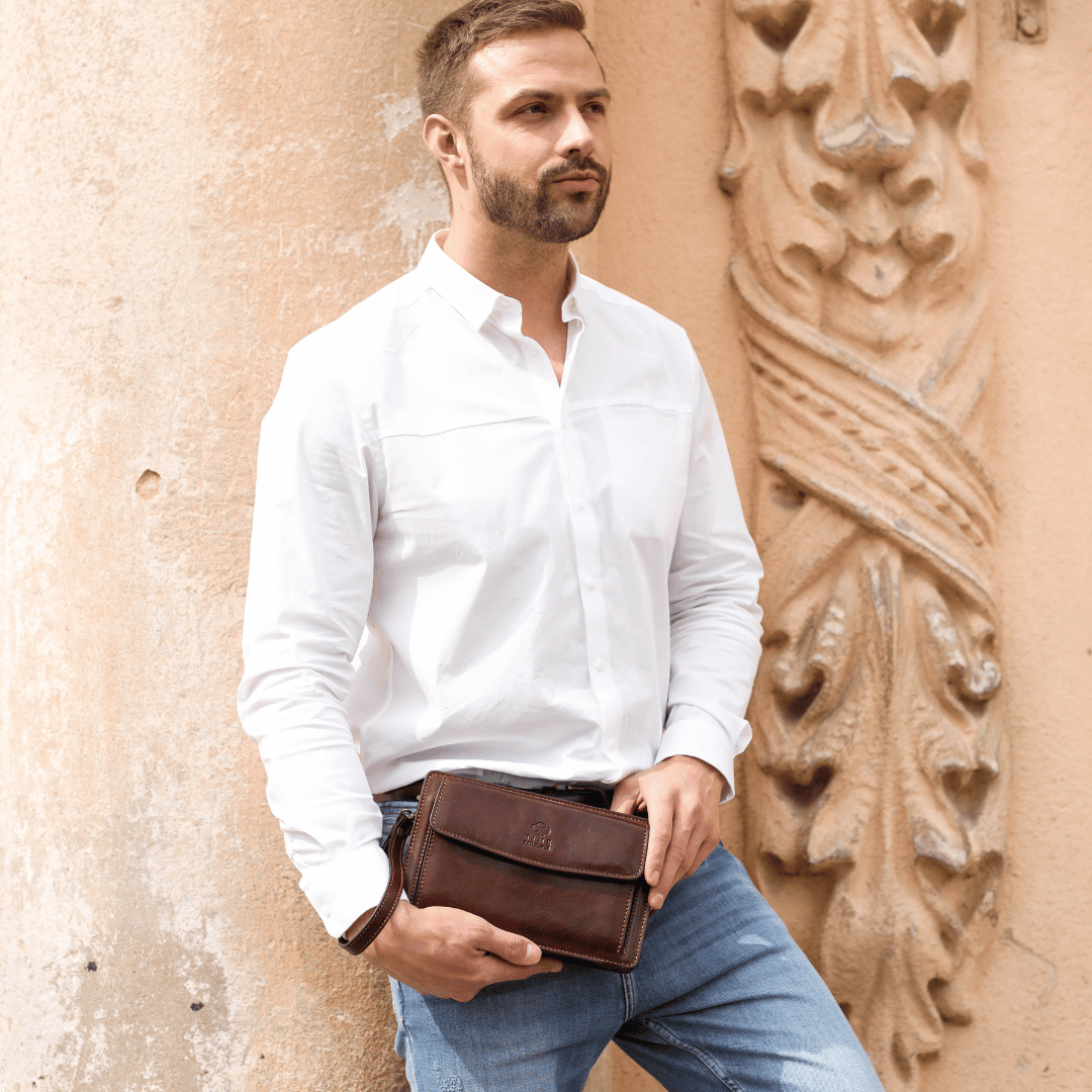Leather Clutch Purse - Decameron