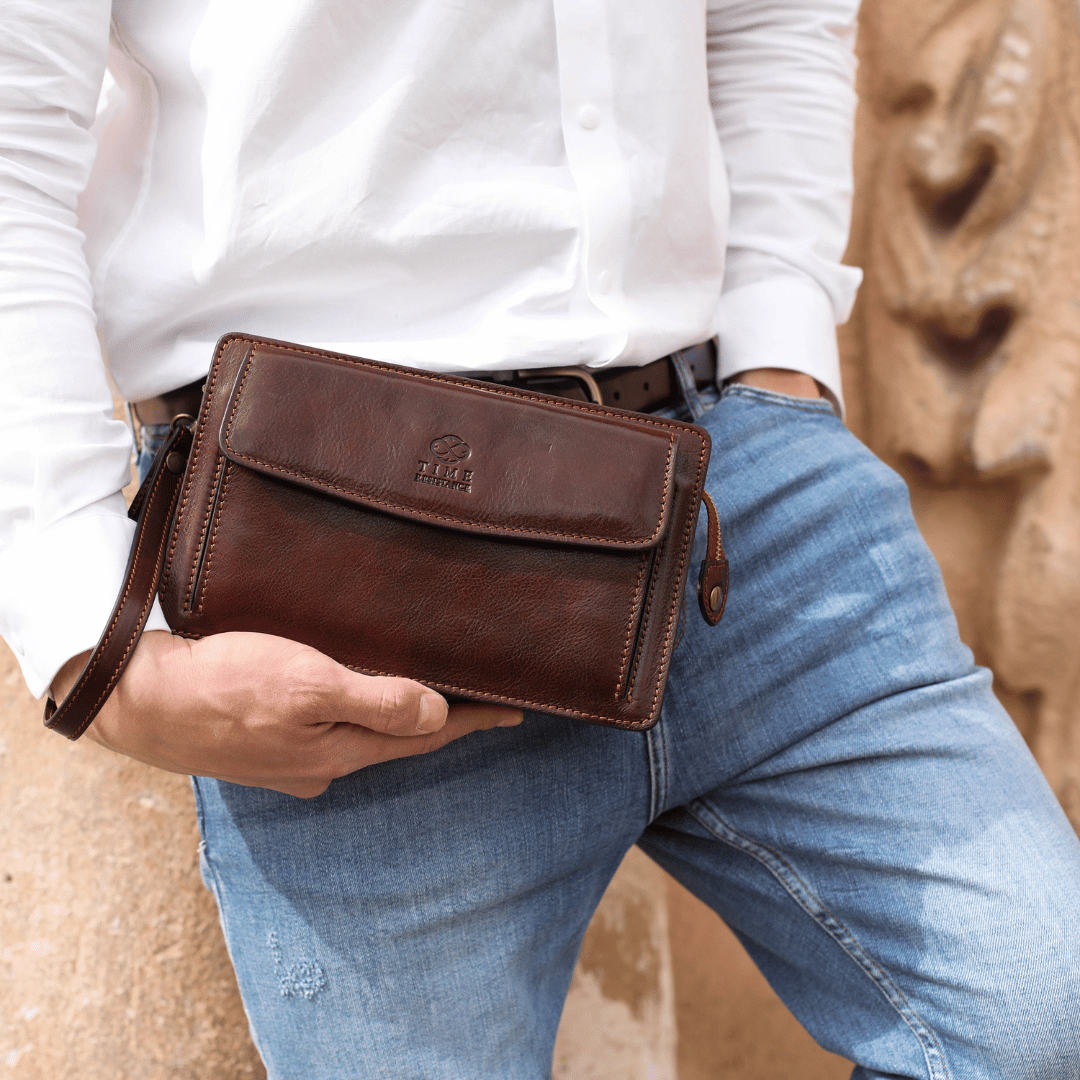 Leather Clutch Purse - Decameron
