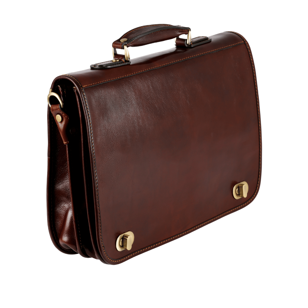 Illusions — Leather Briefcase