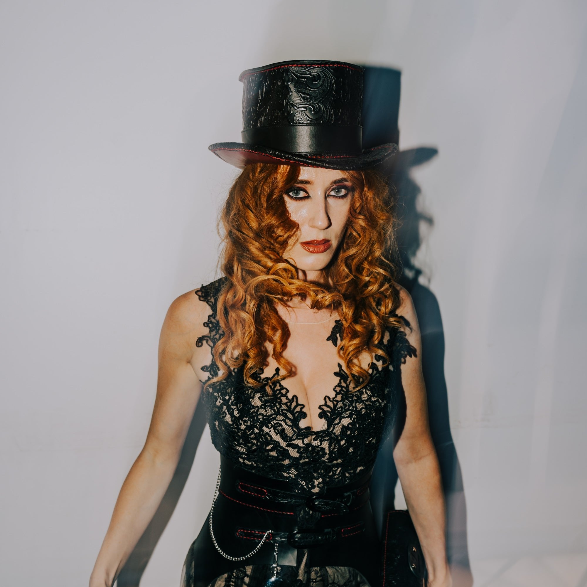 Leather Top Hat