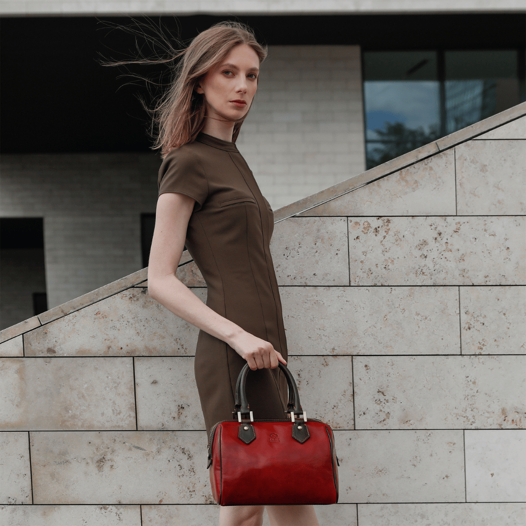 Little Dorrit — Leather Barrel Bag