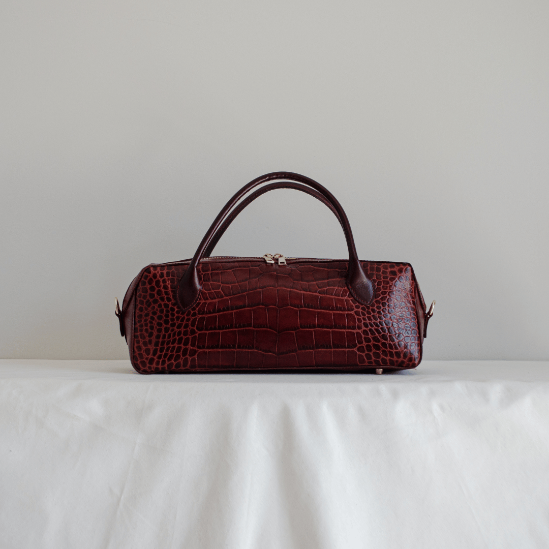 Leather Barrel Bag for Women – The Crocodile