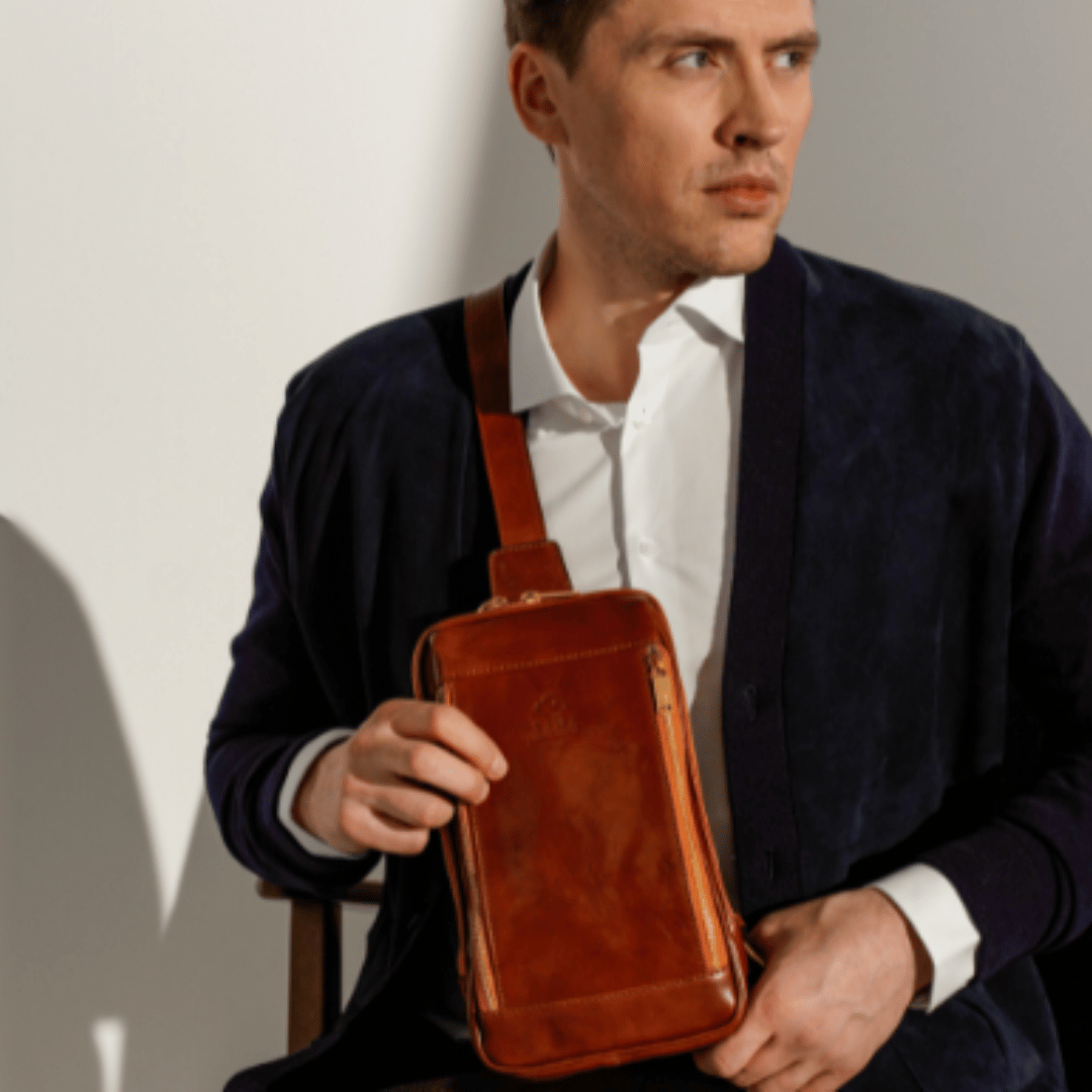 Kim — Leather Sling Bag