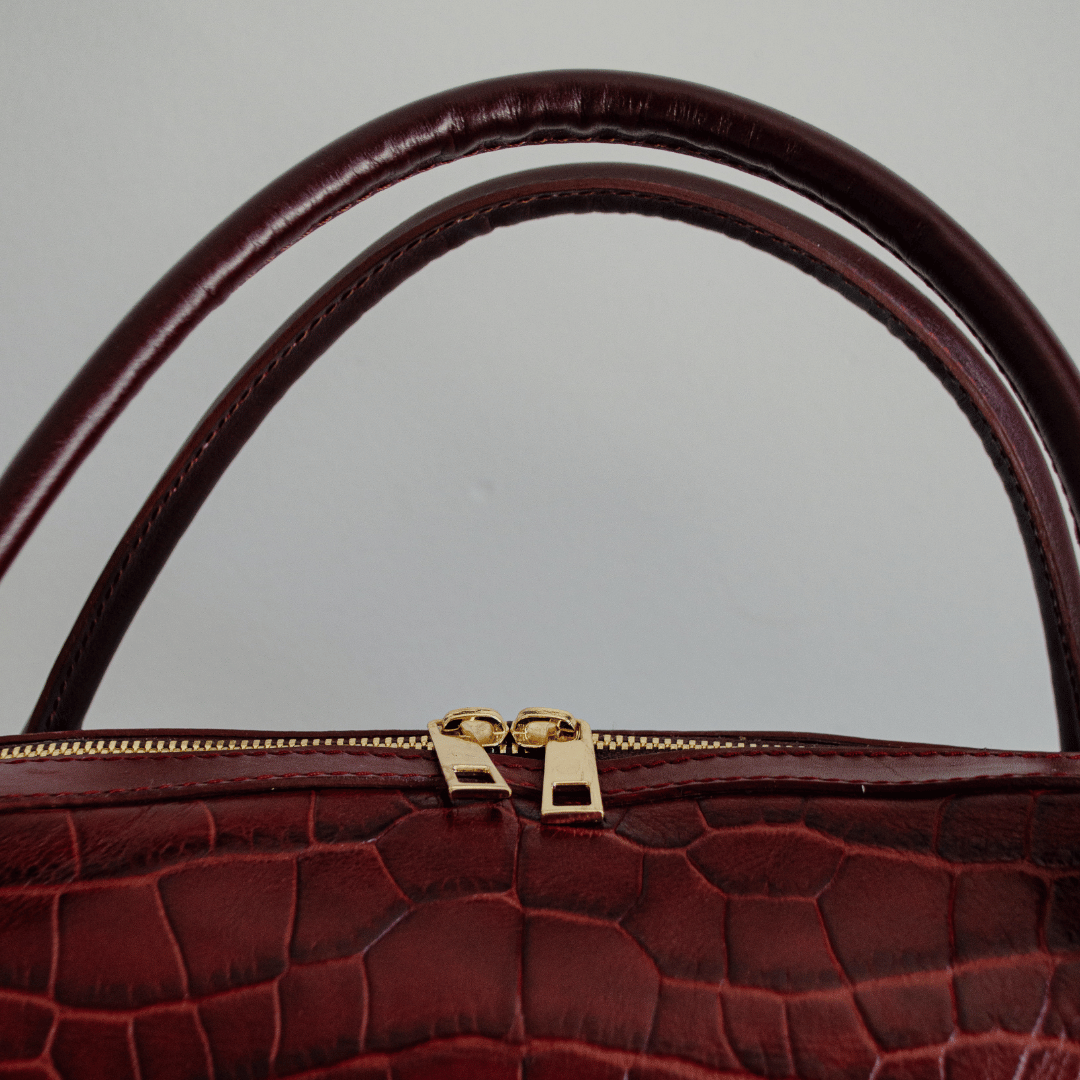 Leather Barrel Bag for Women – The Crocodile