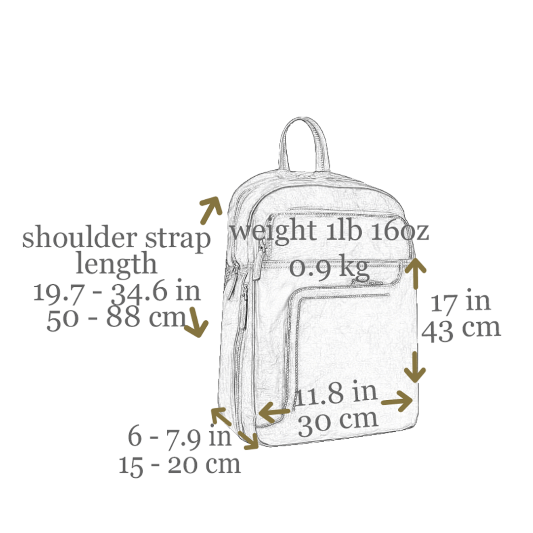 Leather Travel Backpack for Women - L.A. Confidential
