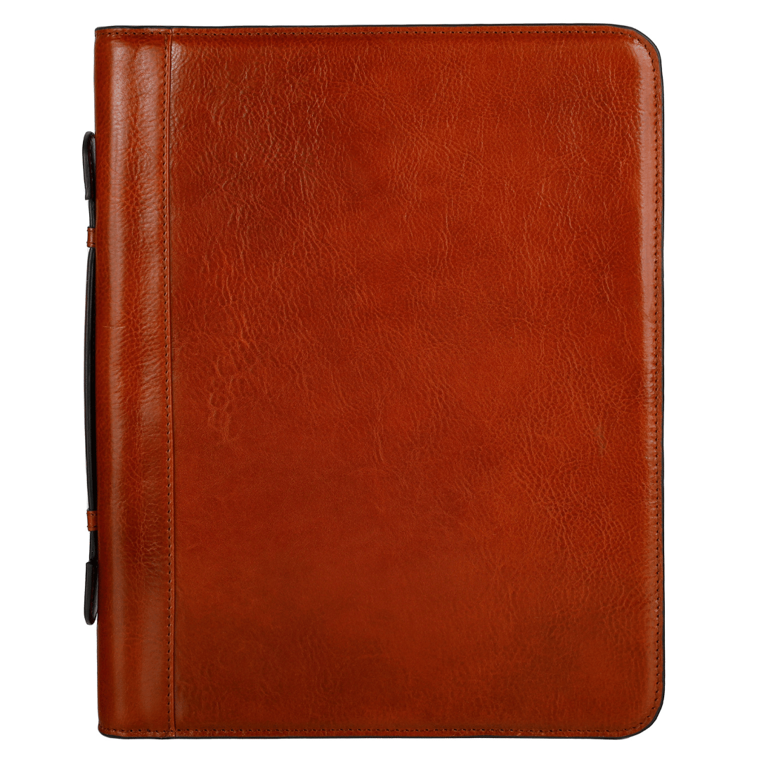 Joy in the Morning — Leather Portfolio with Binder