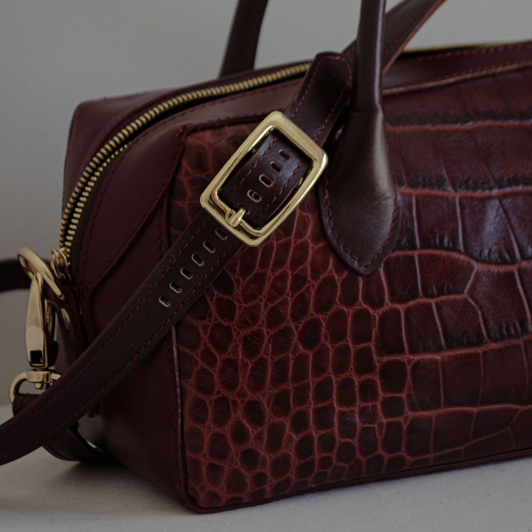 Leather Barrel Bag for Women – The Crocodile