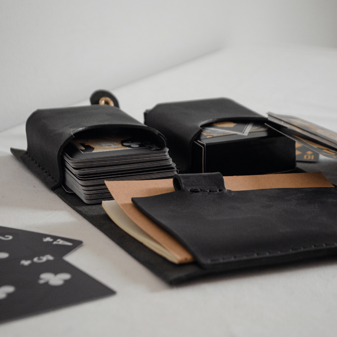 Leather Playing Card Case – The Queen of Spades