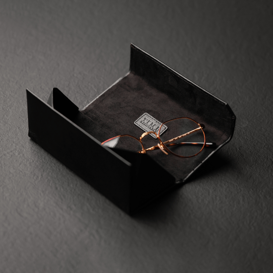 Foldable Leather Glasses Case - The Riddle of the Sands