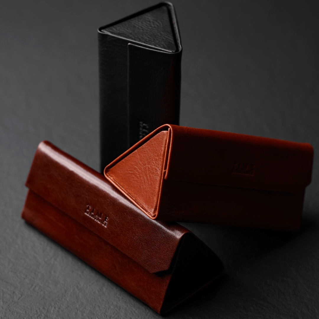 Foldable Leather Glasses Case - The Riddle of the Sands