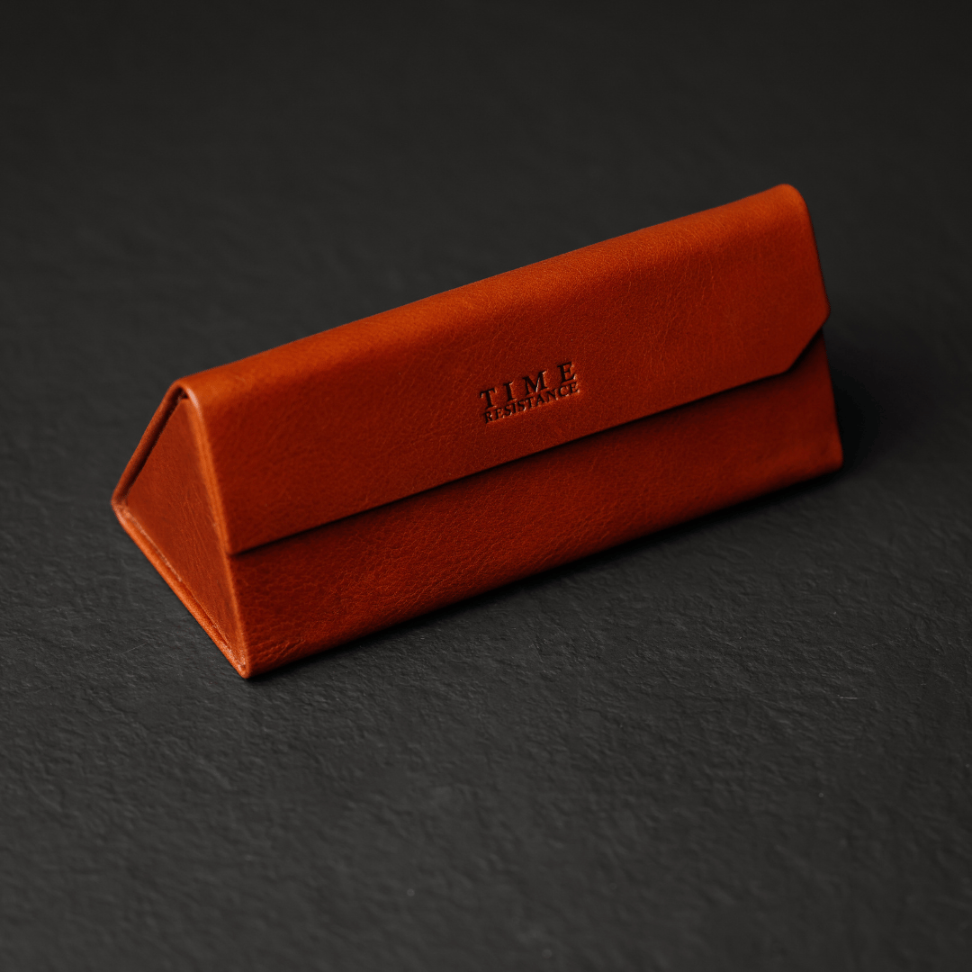 Foldable Leather Glasses Case - The Riddle of the Sands