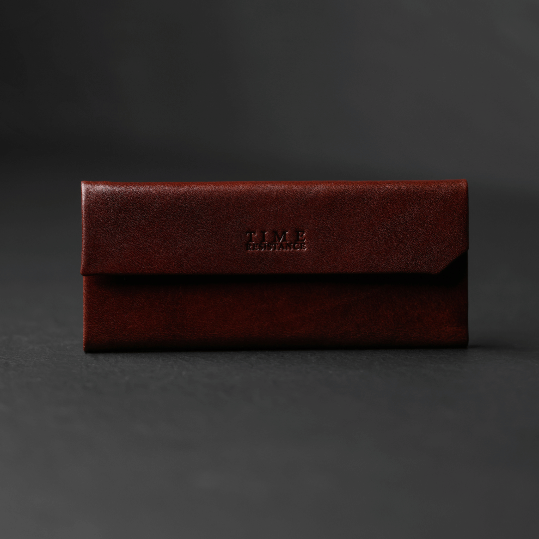 Foldable Leather Glasses Case - The Riddle of the Sands