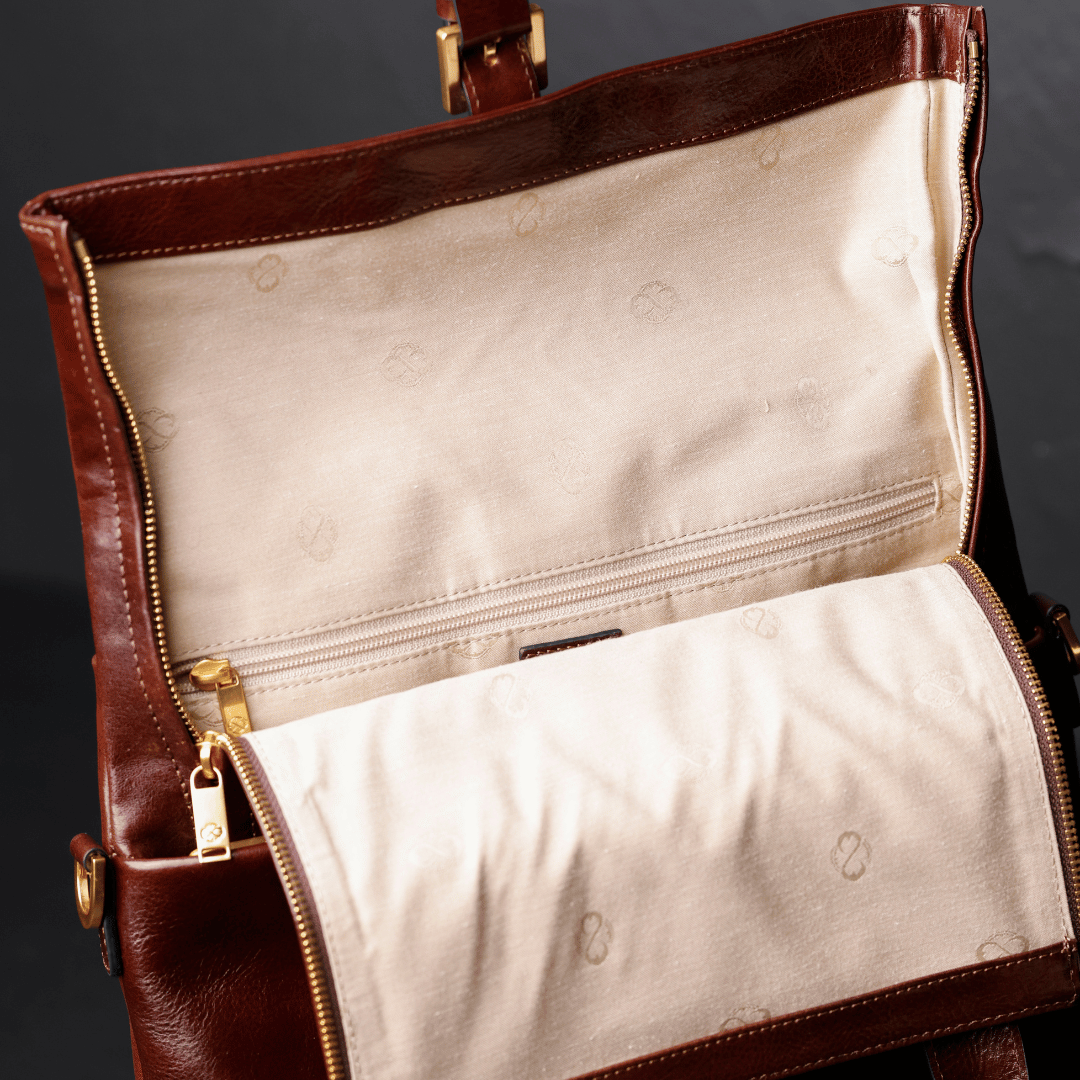Convertible Leather Backpack Shoulder Bag - The Awakening