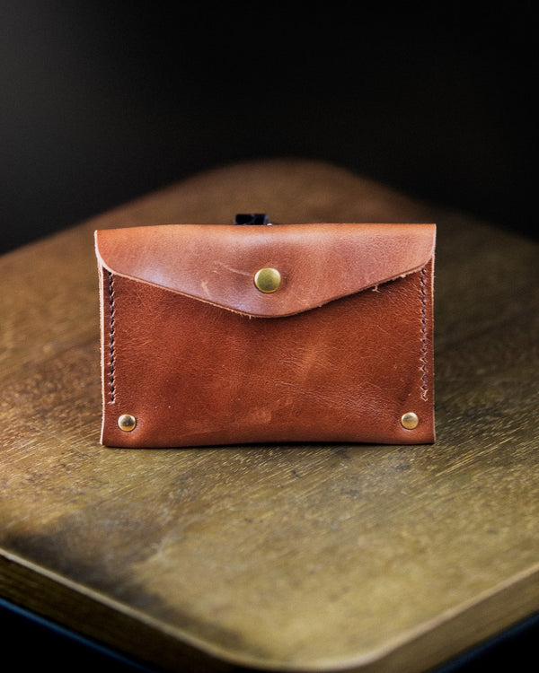brown coin pouch - frontside