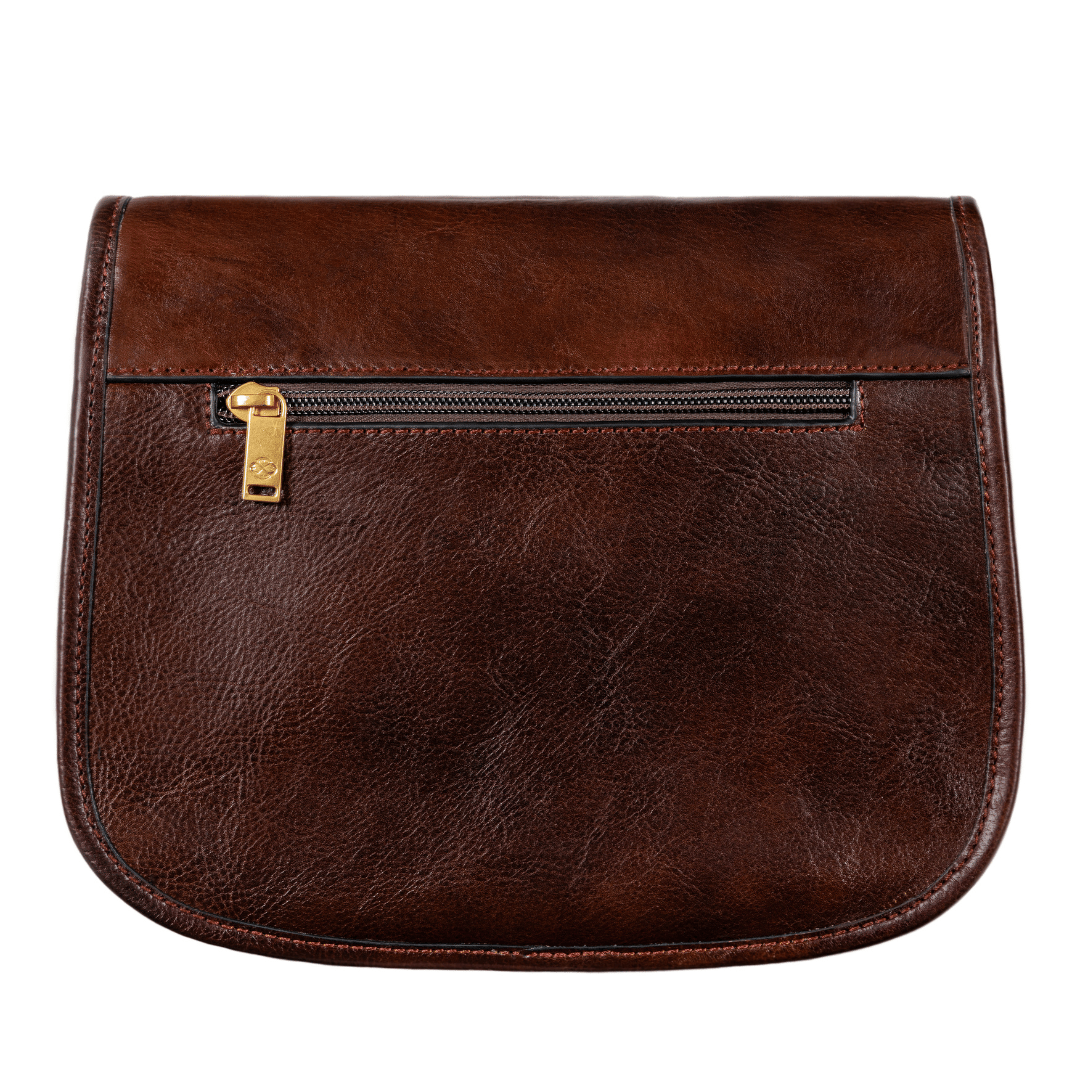 Womens Leather Saddle Bag - Women In Love