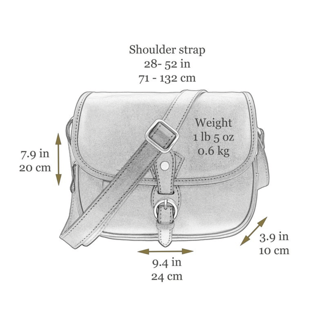 Womens Leather Saddle Bag - Women In Love