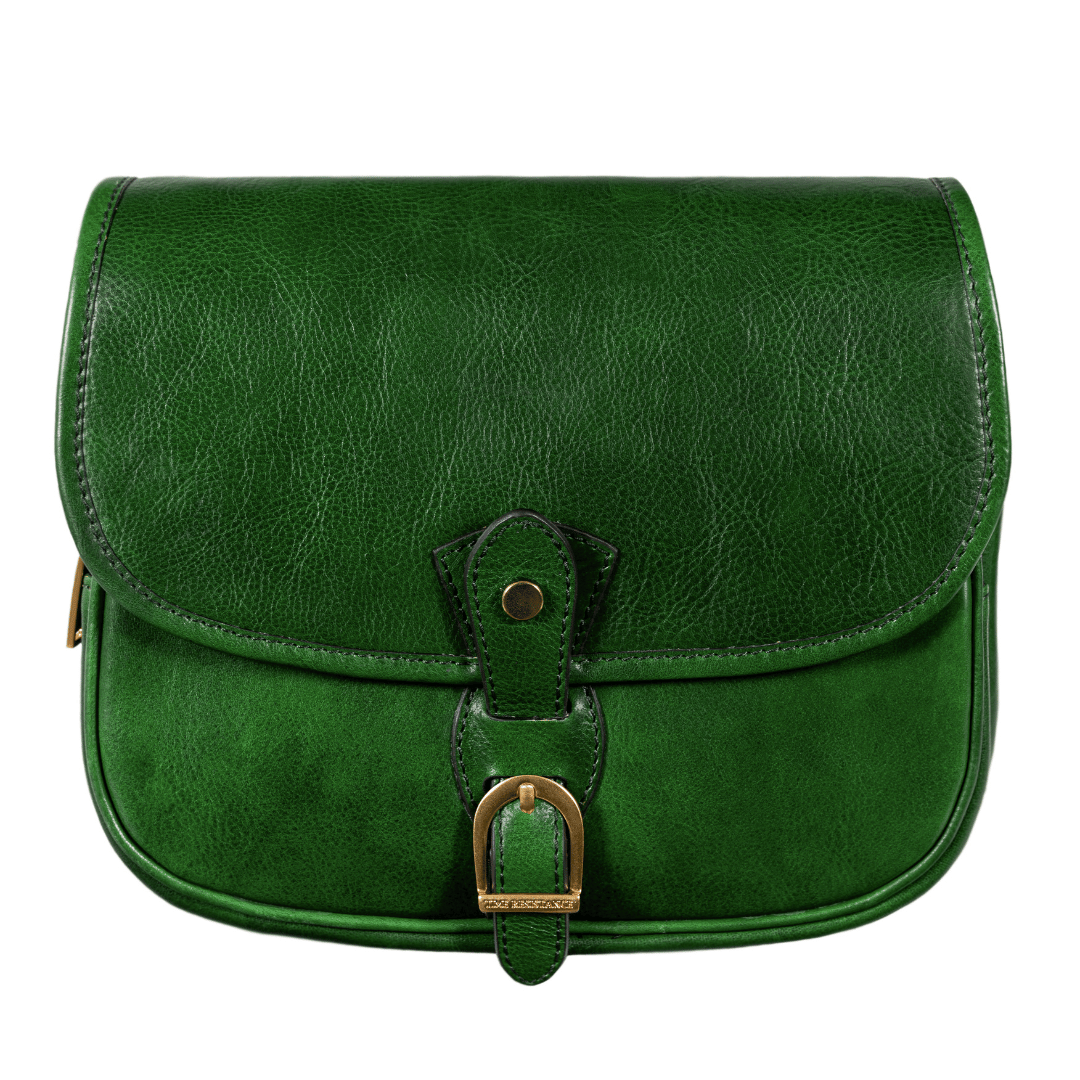 Womens Leather Saddle Bag - Women In Love
