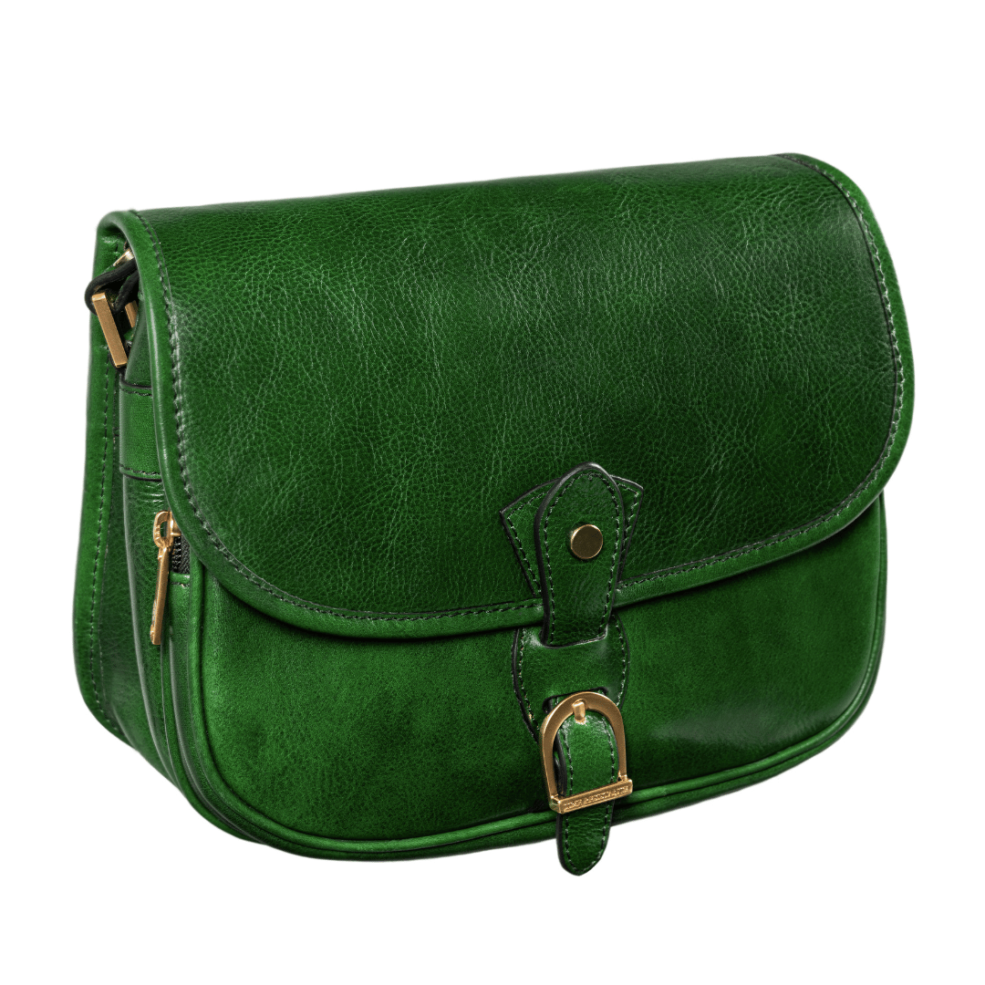 Womens Leather Saddle Bag - Women In Love