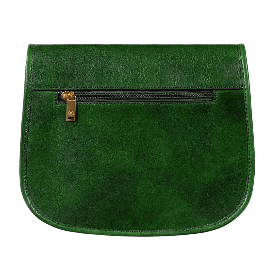 Womens Leather Saddle Bag - Women In Love