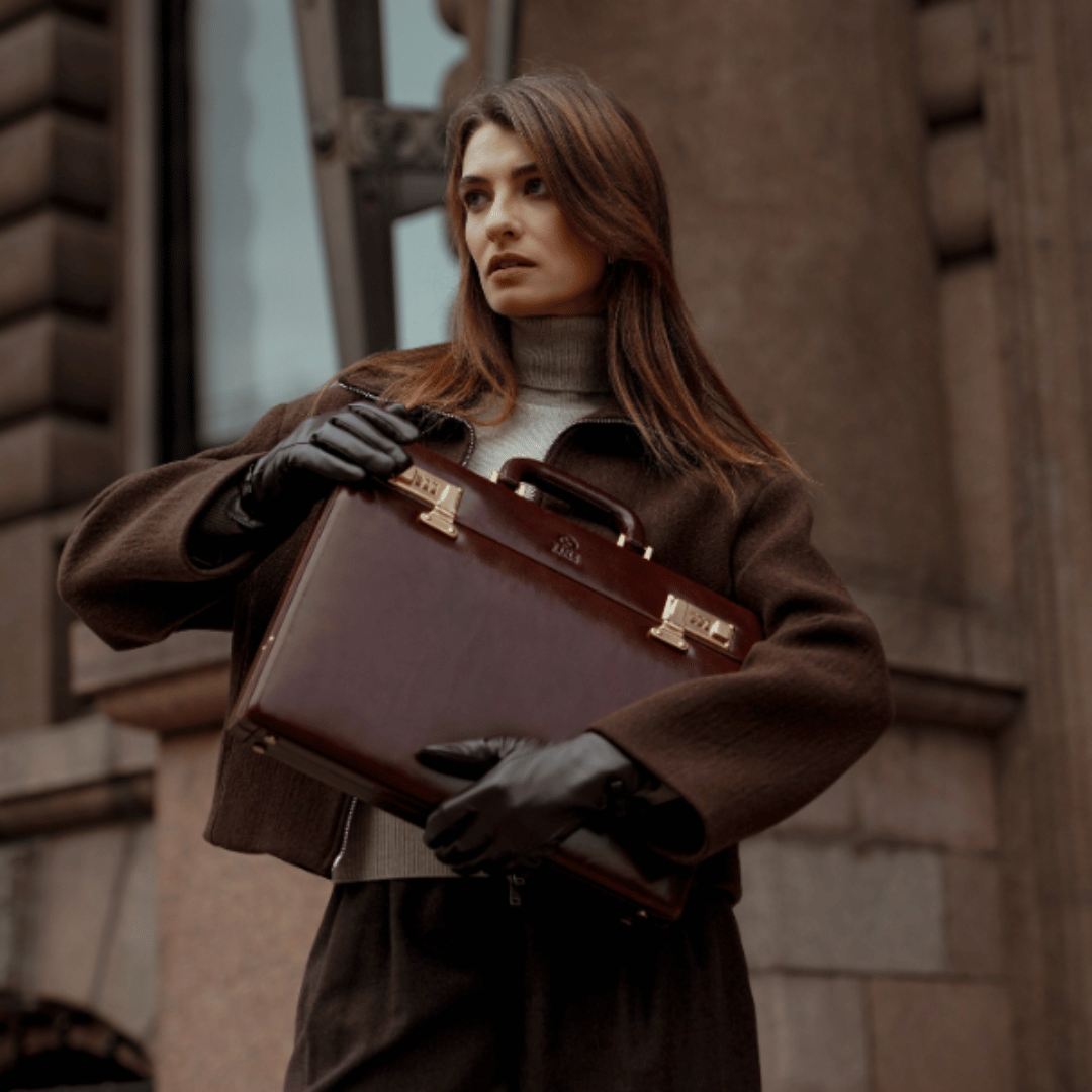 Vendetta — Leather Attaché Case Briefcase